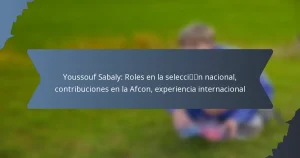 Youssouf Sabaly: Roles en la selección nacional, contribuciones en la Afcon, experiencia internacional